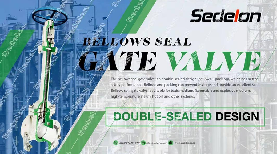 Bellows seal gate valve - Sedelon Valve